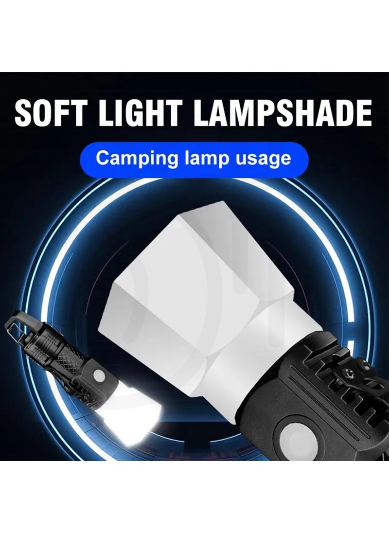 Ostin Ostin Mini LED Flash Light Type C USB Rechargeable Small Torch 5 Modes Waterproof Portable Torch Light with Handle for Outdoor Campping Hiking  - Image 4