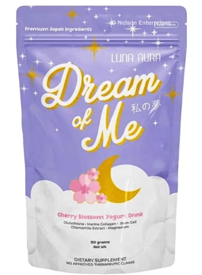 Luna Aura Dream of Me Cherry Blossom Yogurt Drink Glutathione and Coll – True Beauty Skin Essentials