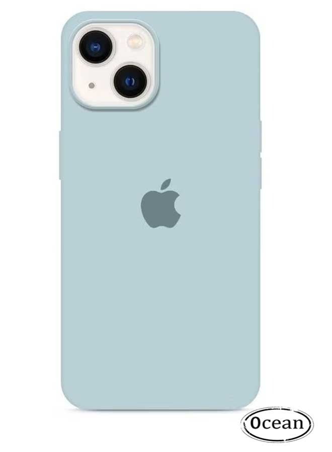 Ocean iPhone 15 Mobile Case Cover, Soft Liquid Silicone Protection Anti-Scratch Shockproof Accessories Slim Protective Back Cover with Microfiber Lining, for iPhone 15 Case (Light Blue) - Image 1