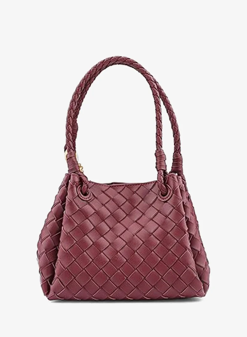 Cuple Maroon Women’s Woven Shoulder Bag for Women | Best Price UAE