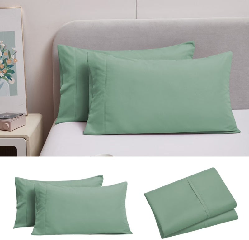 Soft King Size Pillowcase Set 20 X 36 Inches Envelope Closure - Super Soft Fabric Machine Washable Pillowcase for Hotel Bedding - Image 1
