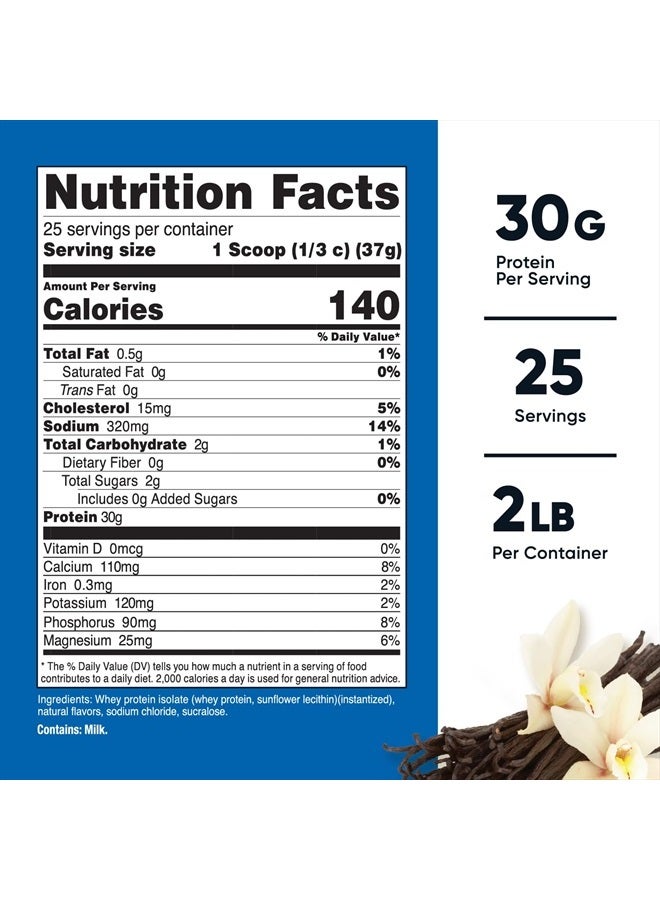 Nutricost Whey Protein Isolate Powder Vanilla 2Lbs - Image 2