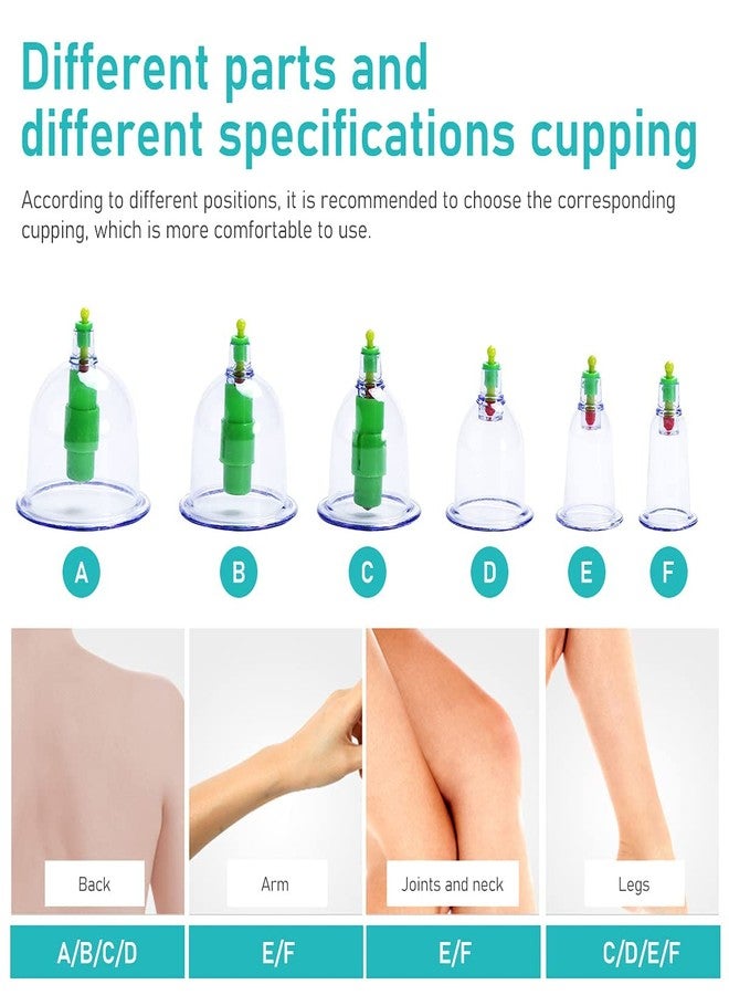 AVMPHD 12 Cupping Cups Bio Magnetic Traditional Chinese Therapy Cupping Set Household Pull Out Vacuum Cupping Kit/Chinese Massage Medical Cupping Set Suction Acupuncture with Extension Tube - Image 3