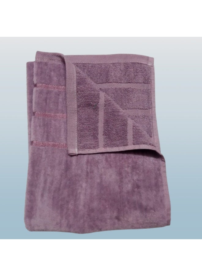 High-quality 3-piece towel set (one side cotton, one side velvet), 50x100 cm - Image 5