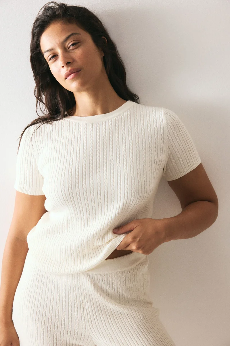 H&M Cable-knit top