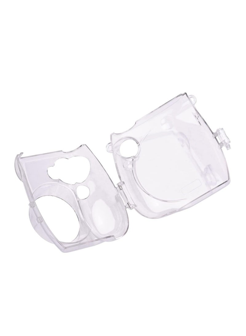 Protective Case Compatible with Fujifilm Instax Mini 7S/7C Crystal Hard Shell PVC Protective Cover Carrying Cover/with Adjustable Shoulder Strap -Clear - Image 4