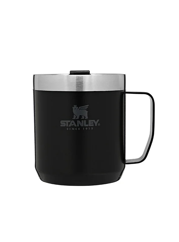 ستانلي Stanley Classic Legendary Camp Mug 0.35L / 12 OZ Matte Black â€“ Double-wall vacuum insulation | Stainless steel camp mug | BPA-free thermal cup |Dishwasher safe | Single server brewer compatible