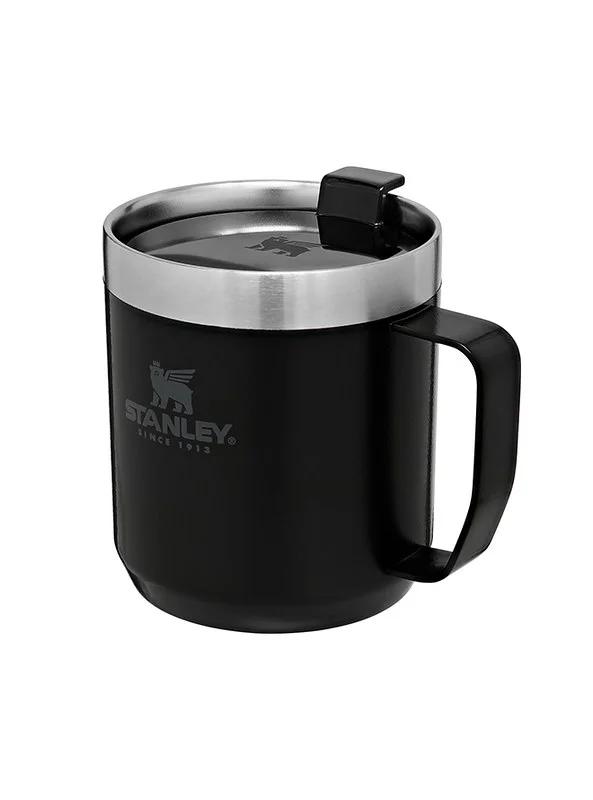 ستانلي Stanley Classic Legendary Camp Mug 0.35L / 12 OZ Matte Black â€“ Double-wall vacuum insulation | Stainless steel camp mug | BPA-free thermal cup |Dishwasher safe | Single server brewer compatible