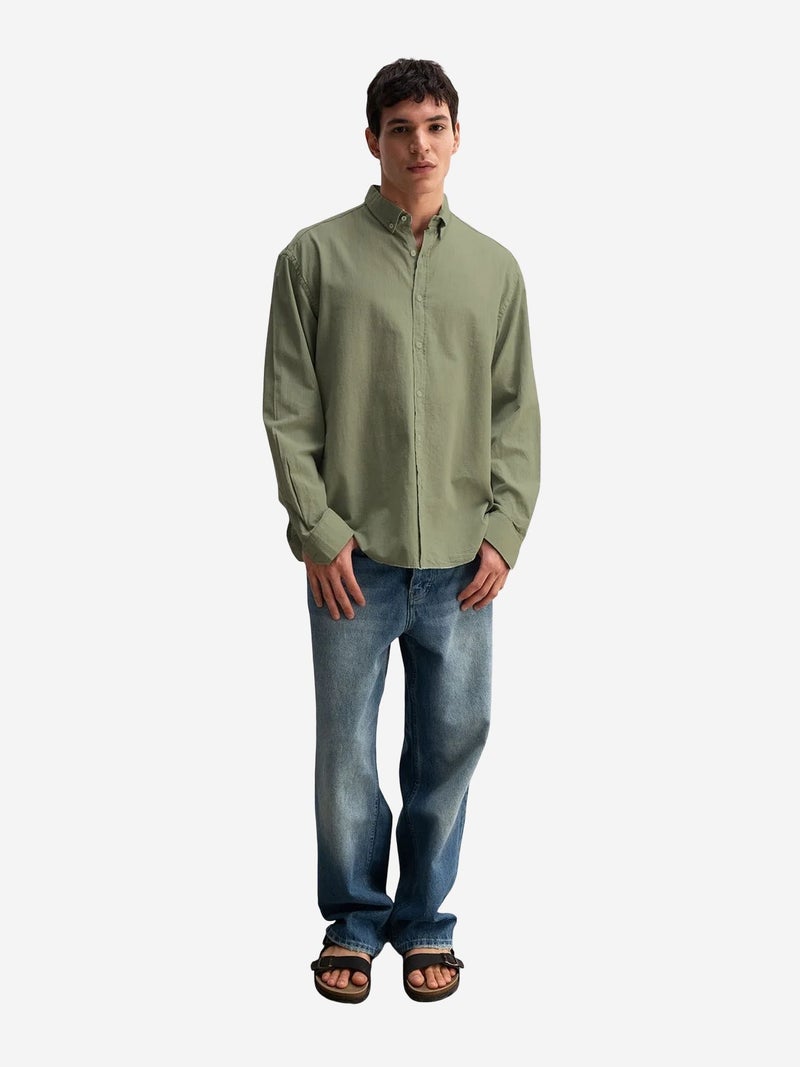 GIESTO Cotton Oversized Button-Up Shirt - Image 1