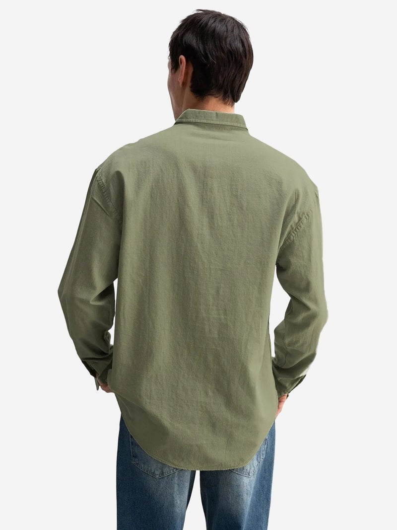 GIESTO Cotton Oversized Button-Up Shirt - Image 2