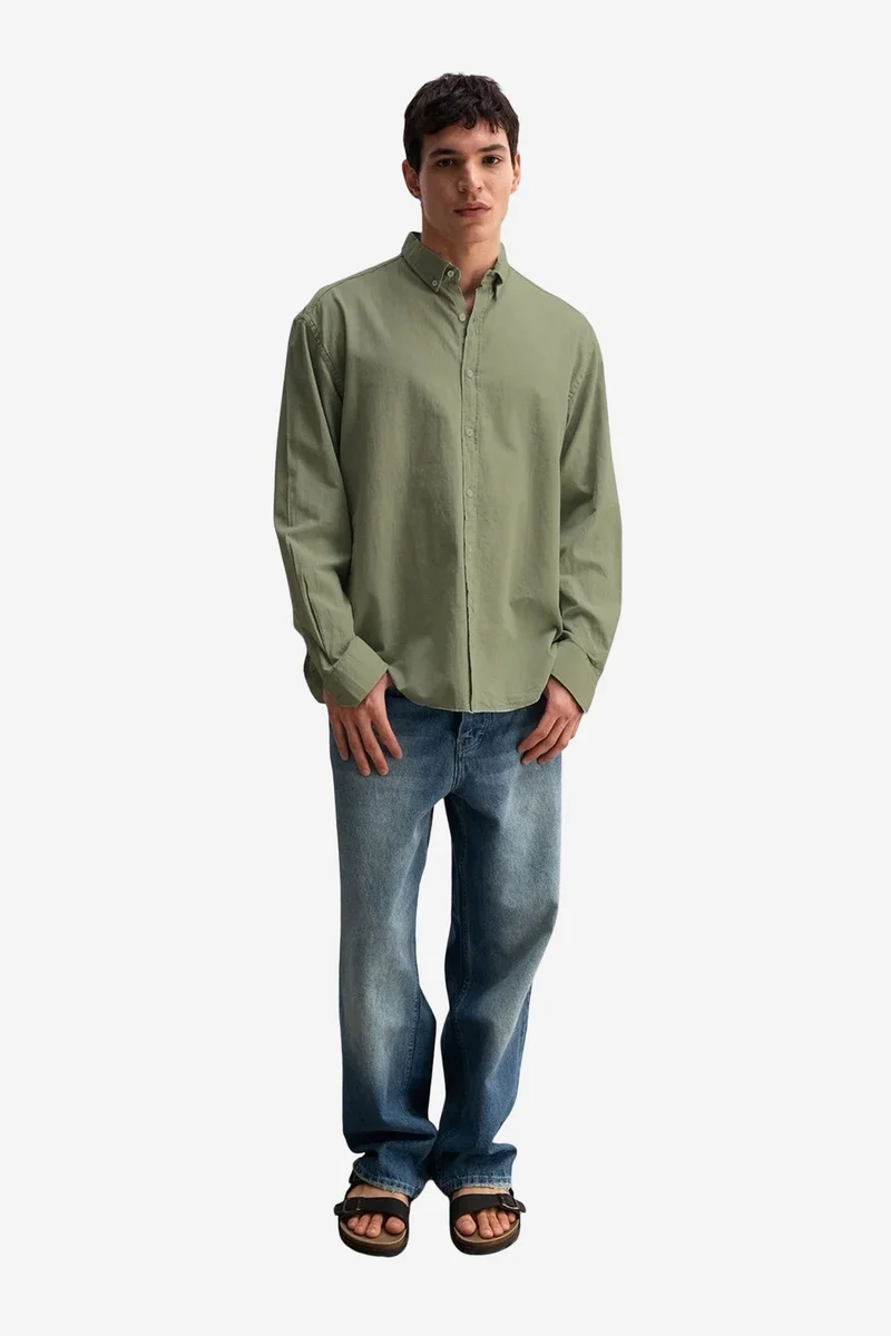 GIESTO Cotton Oversized Button-Up Shirt