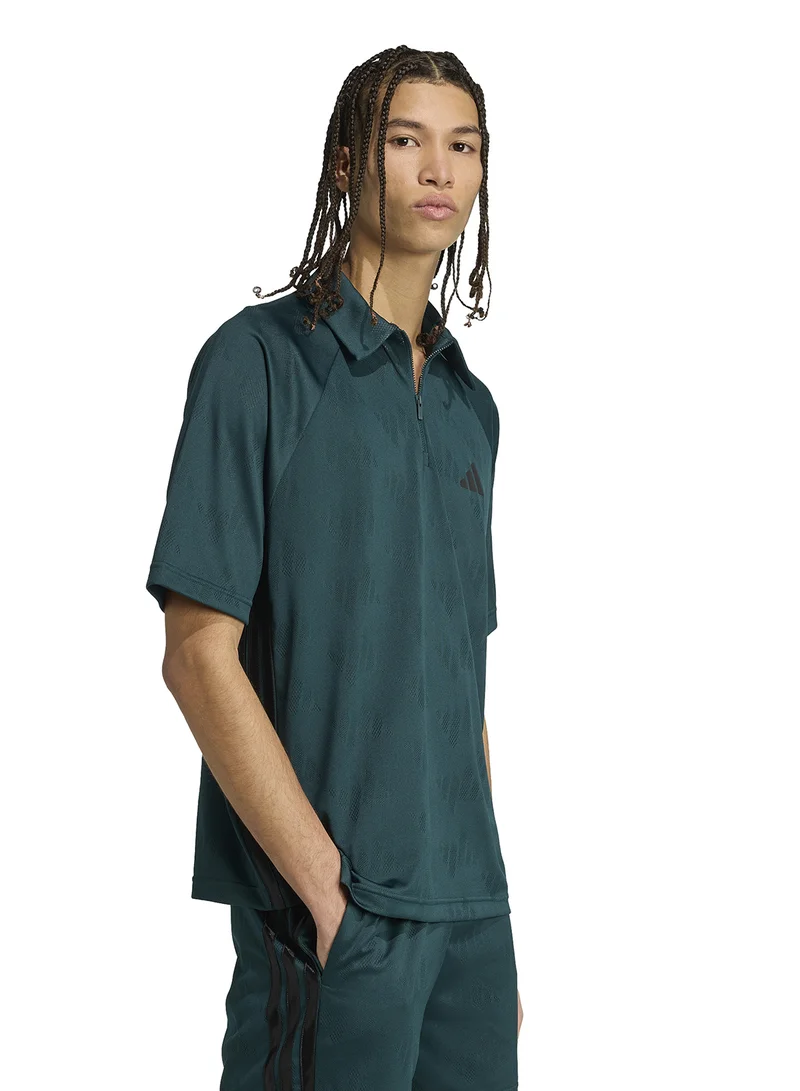Adidas Stadium Jacquard Polo T-Shirt