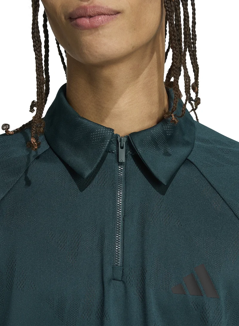 Adidas Stadium Jacquard Polo T-Shirt