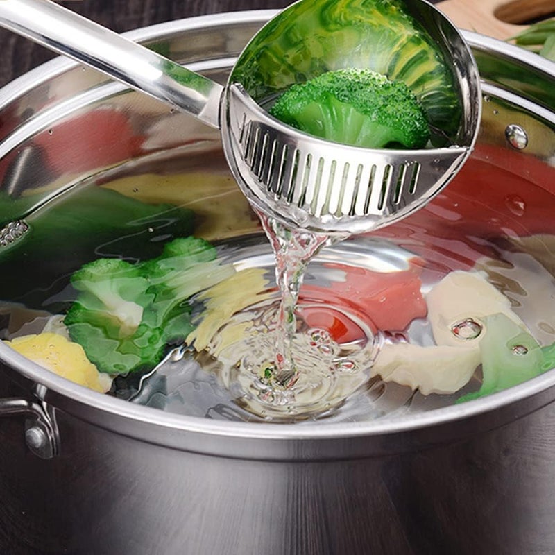 comfrt Oil Filter Spoon Cooking Strainer Hot Pot Filter Stainless Steel Spoon Skimmer Oil Separator Spoon for Kitchen Restaurant - Image 3
