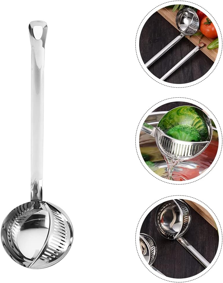 comfrt Oil Filter Spoon Cooking Strainer Hot Pot Filter Stainless Steel Spoon Skimmer Oil Separator Spoon for Kitchen Restaurant - Image 5