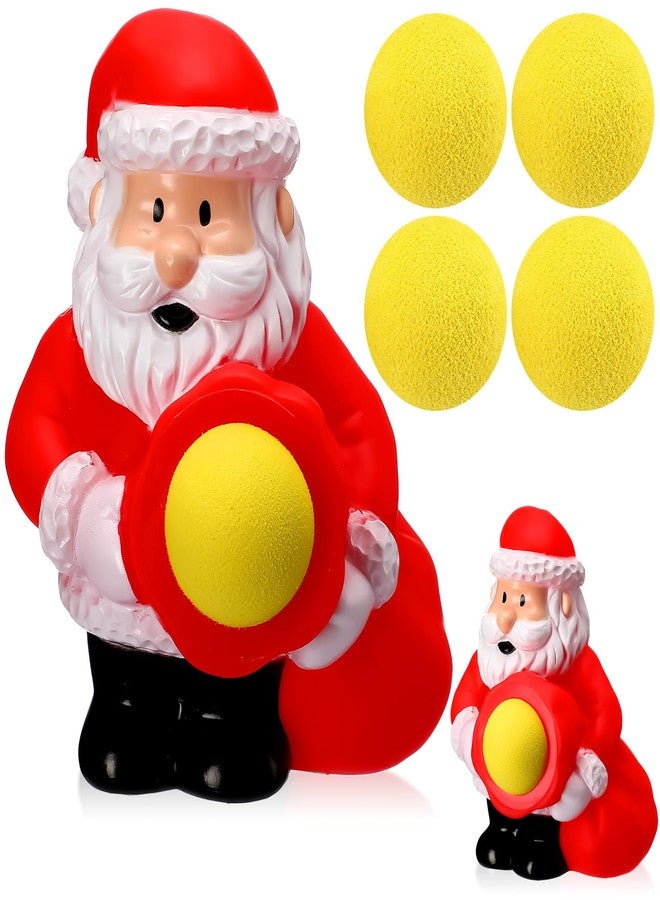Vinsot Christmas Santa Claus Popper Toy with 5 Shoot Foam Balls Cute Holiday Popper Toy Shoot Ball Toys Christmas Stocking Stuffers for Kids Holiday Party Favors - Image 1