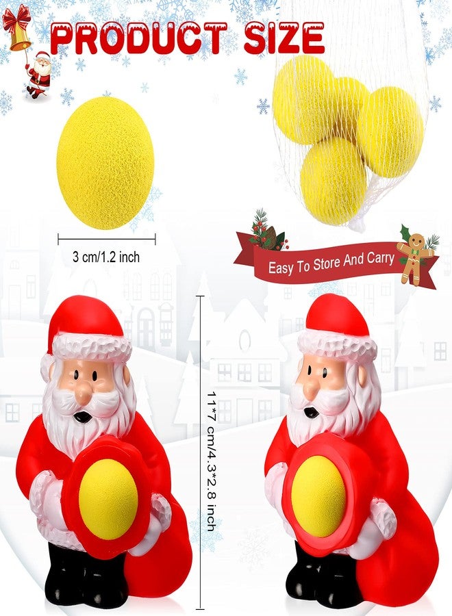Vinsot Christmas Santa Claus Popper Toy with 5 Shoot Foam Balls Cute Holiday Popper Toy Shoot Ball Toys Christmas Stocking Stuffers for Kids Holiday Party Favors - Image 2