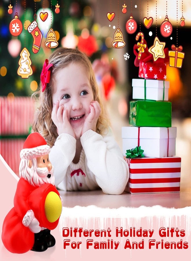 Vinsot Christmas Santa Claus Popper Toy with 5 Shoot Foam Balls Cute Holiday Popper Toy Shoot Ball Toys Christmas Stocking Stuffers for Kids Holiday Party Favors - Image 5