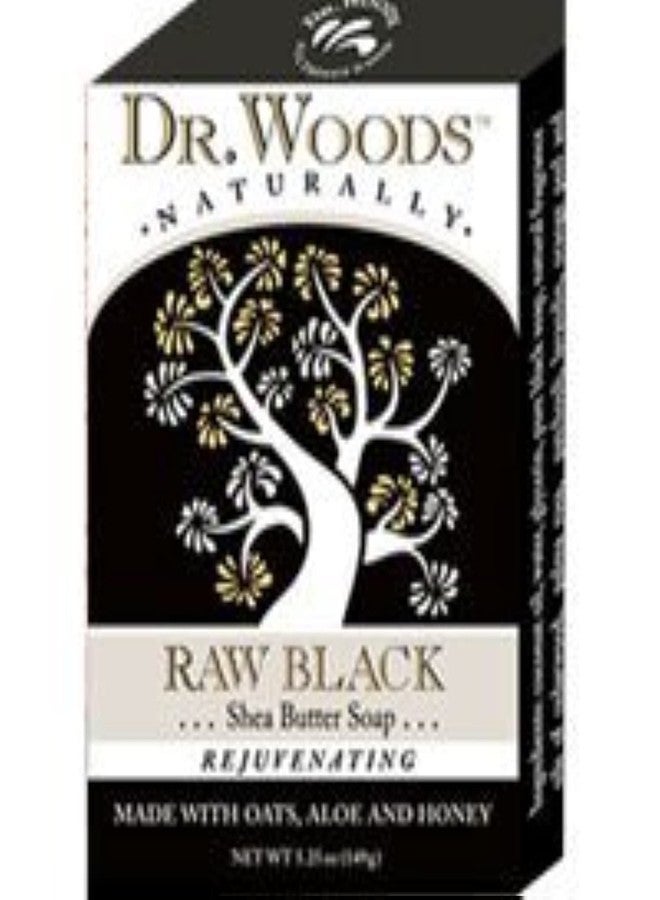 Dr. Woods Dr Woods Bar Soap Raw Blk Size 5.25z Dr Woods Bar Soap Raw Blk 5.25z - Image 1