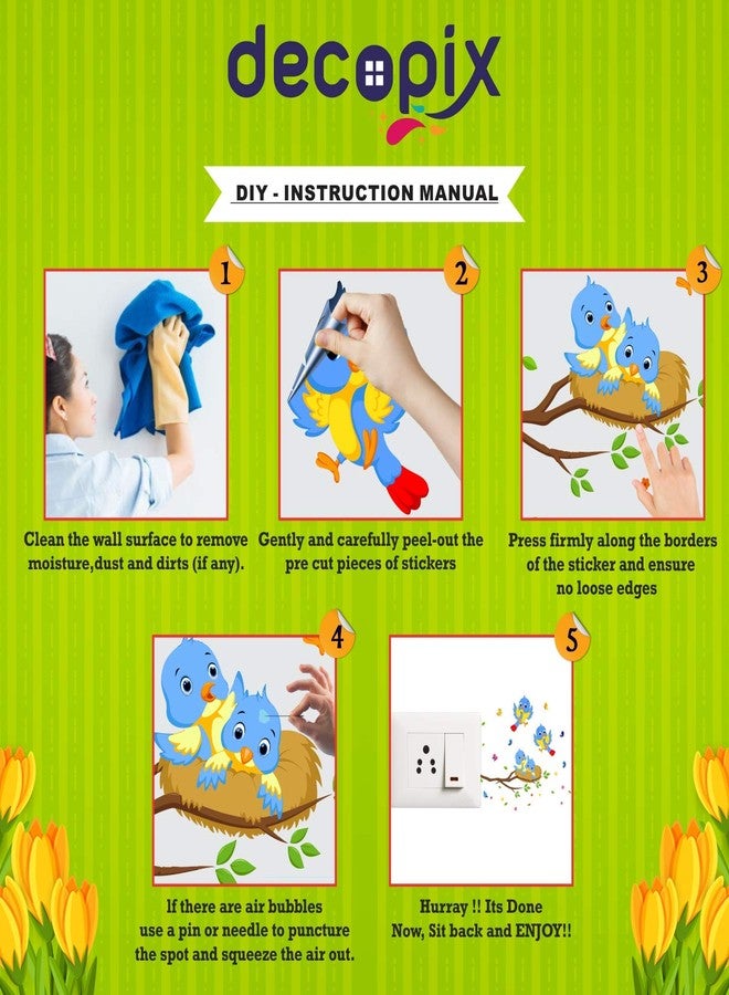Decopix Scenic Tree -Nature Decorative PVC Vinyl Wall Sticker Combo Pack for Switch Panel Board, Laptop, Fridge Sm4006 - Set of 5 - Image 4