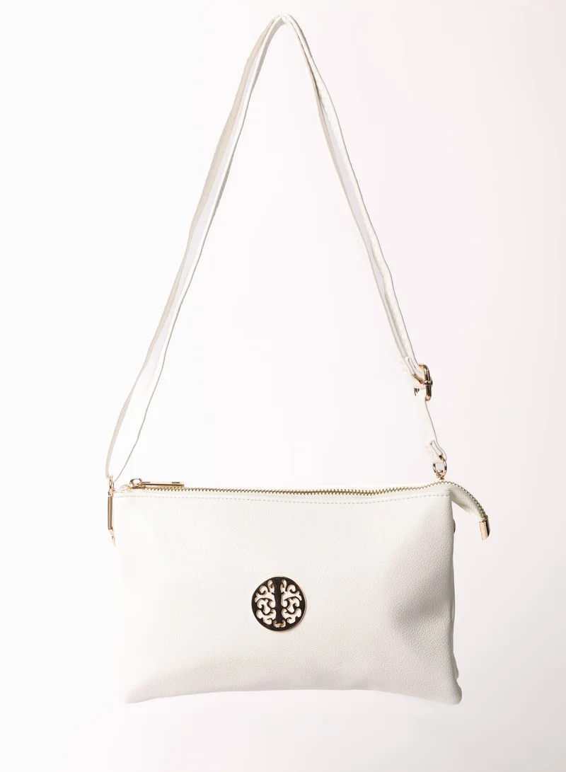 Blue Vanilla Clutch With Detachable Strap