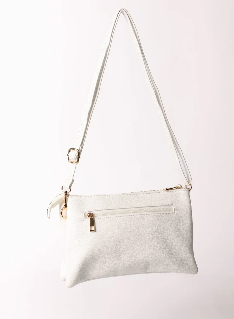 Blue Vanilla Clutch With Detachable Strap
