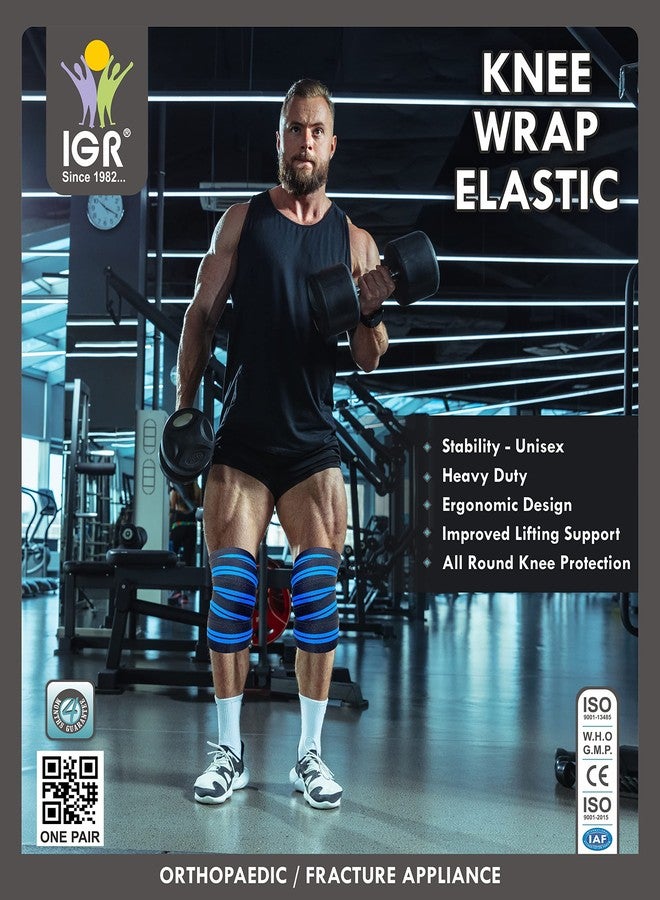 IGR أربطة ركبة IGR (زوج) - طول كل رباط: 39 بوصة للتدريب المتقاطع | تمارين الصالة الرياضية | رفع الأثقال، ضغط ودعم مرن - Image 2