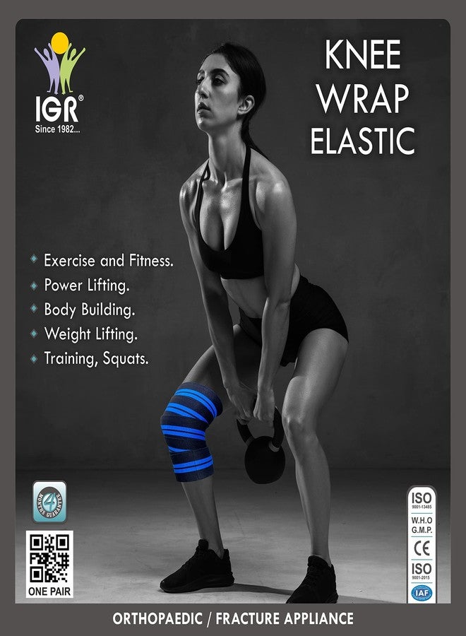 IGR أربطة ركبة IGR (زوج) - طول كل رباط: 39 بوصة للتدريب المتقاطع | تمارين الصالة الرياضية | رفع الأثقال، ضغط ودعم مرن - Image 3