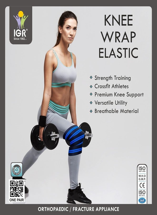 IGR أربطة ركبة IGR (زوج) - طول كل رباط: 39 بوصة للتدريب المتقاطع | تمارين الصالة الرياضية | رفع الأثقال، ضغط ودعم مرن - Image 4