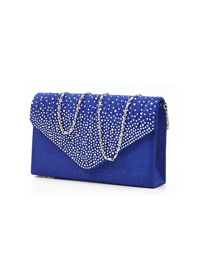 Groupcow Ladies Evening Handbags Bridal Wedding Bag Handbag (Royal Blue) - Image 1