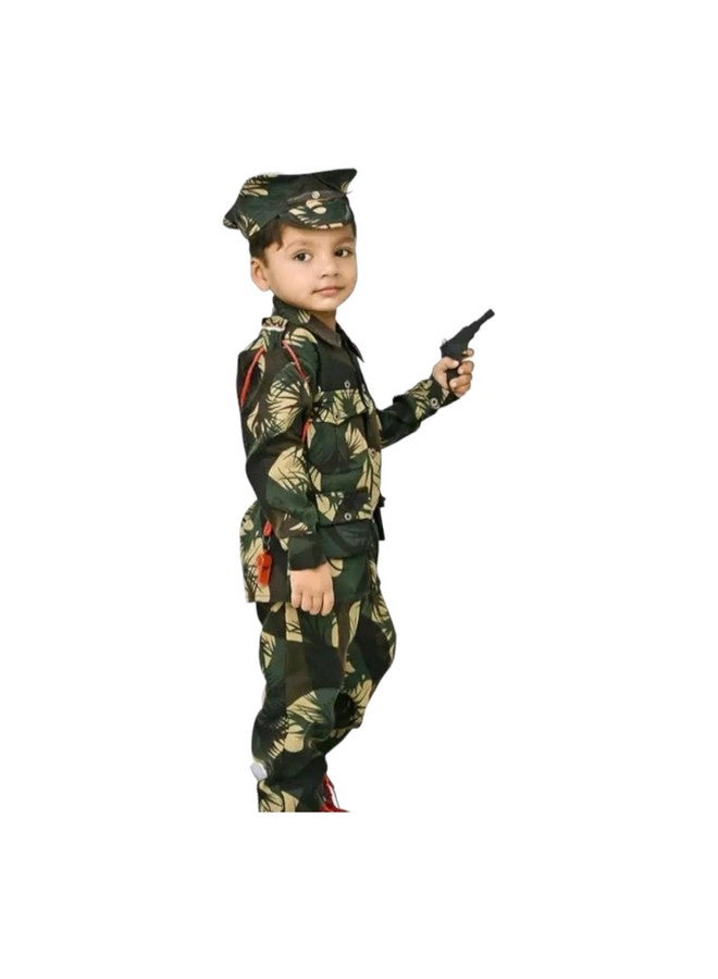 UPTREND VESTURE Kids Indian Army Soldier Costume for Boys & Girls, Police Costume (2-3 YEARS, ARMY)  - Image 2
