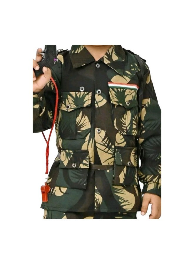 UPTREND VESTURE Kids Indian Army Soldier Costume for Boys & Girls, Police Costume (2-3 YEARS, ARMY)  - Image 4