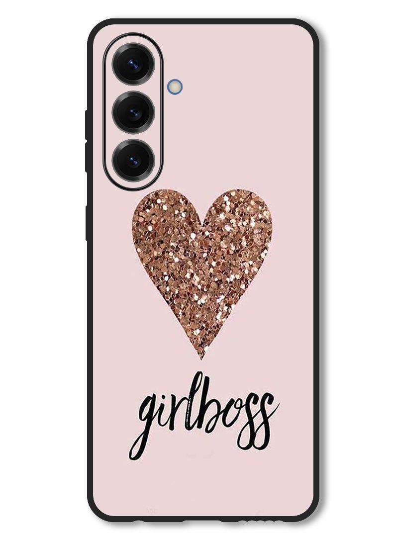Theodor Case Compatible with Samsung Galaxy F56 6.74 Inch Protection Shockproof Bumper Cover Girls Boss & Heart - Image 1