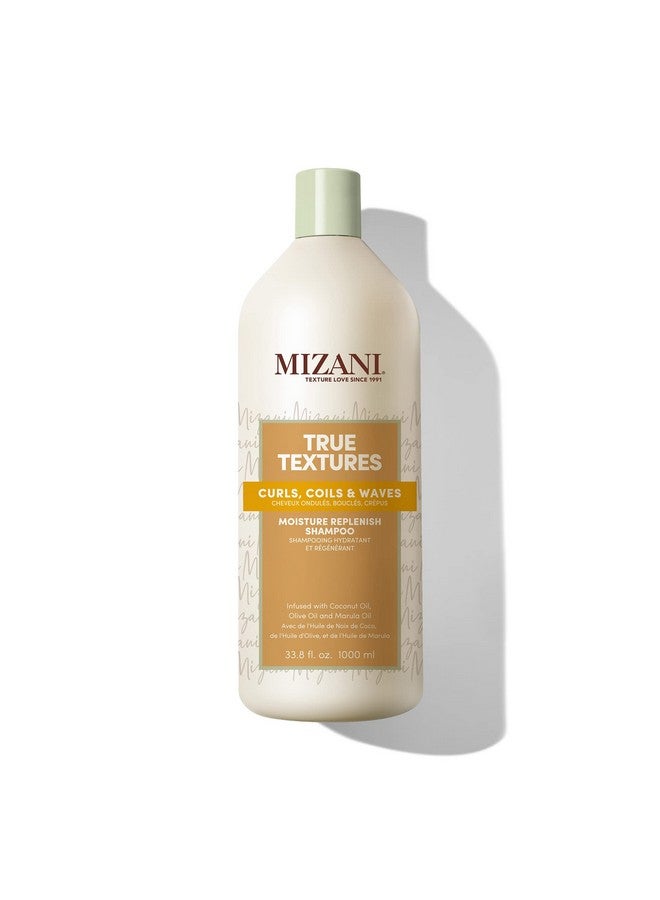 Mizani True Textures Moisture Replenish Shampoo ; With Coconut Oil ; Sulfate & Parabenfree ; For Curly Hair ; 33.8 Fl Oz - Image 1