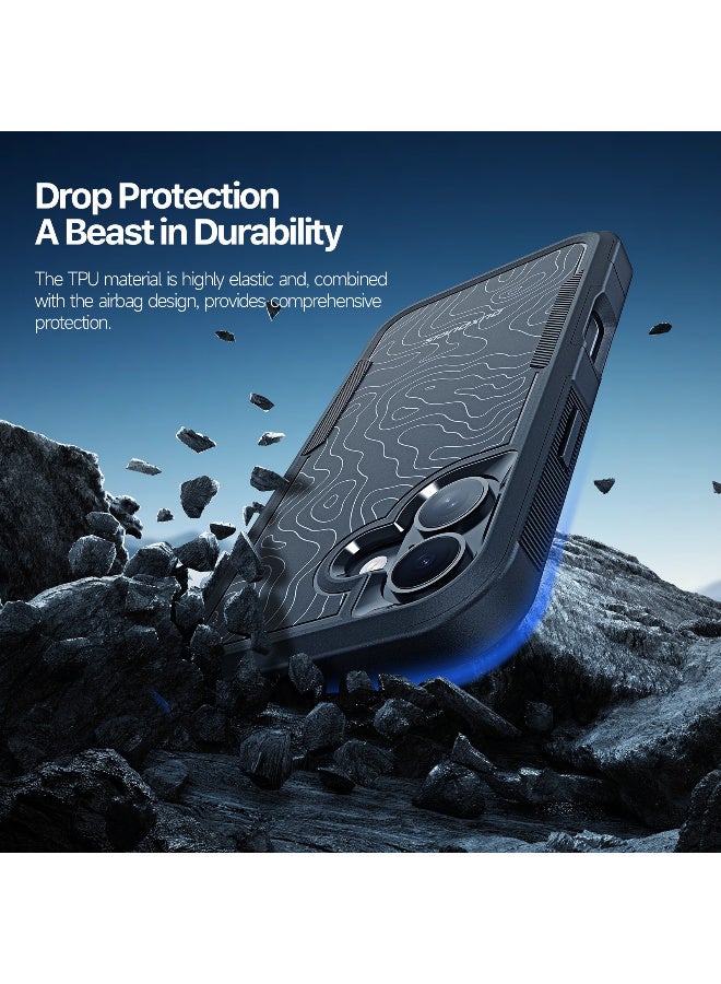 DUX DUCIS iPhone 17 Magnetic Case DUX DUCIS SHLD Series 10FT Drop Protection PC + TPU Phone Cover - Triangle Pattern - Image 2