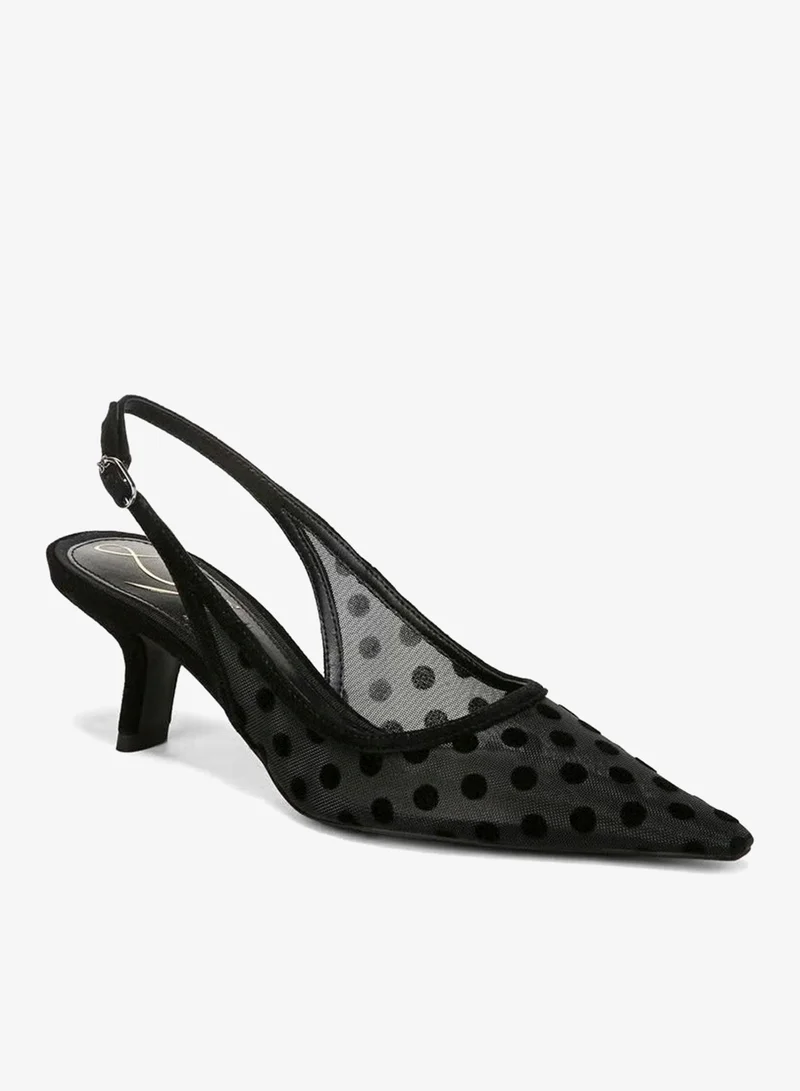 سام إيدلمان حذاء بيانكا ذو نقاط البولكا وشريط خلفي شبكي