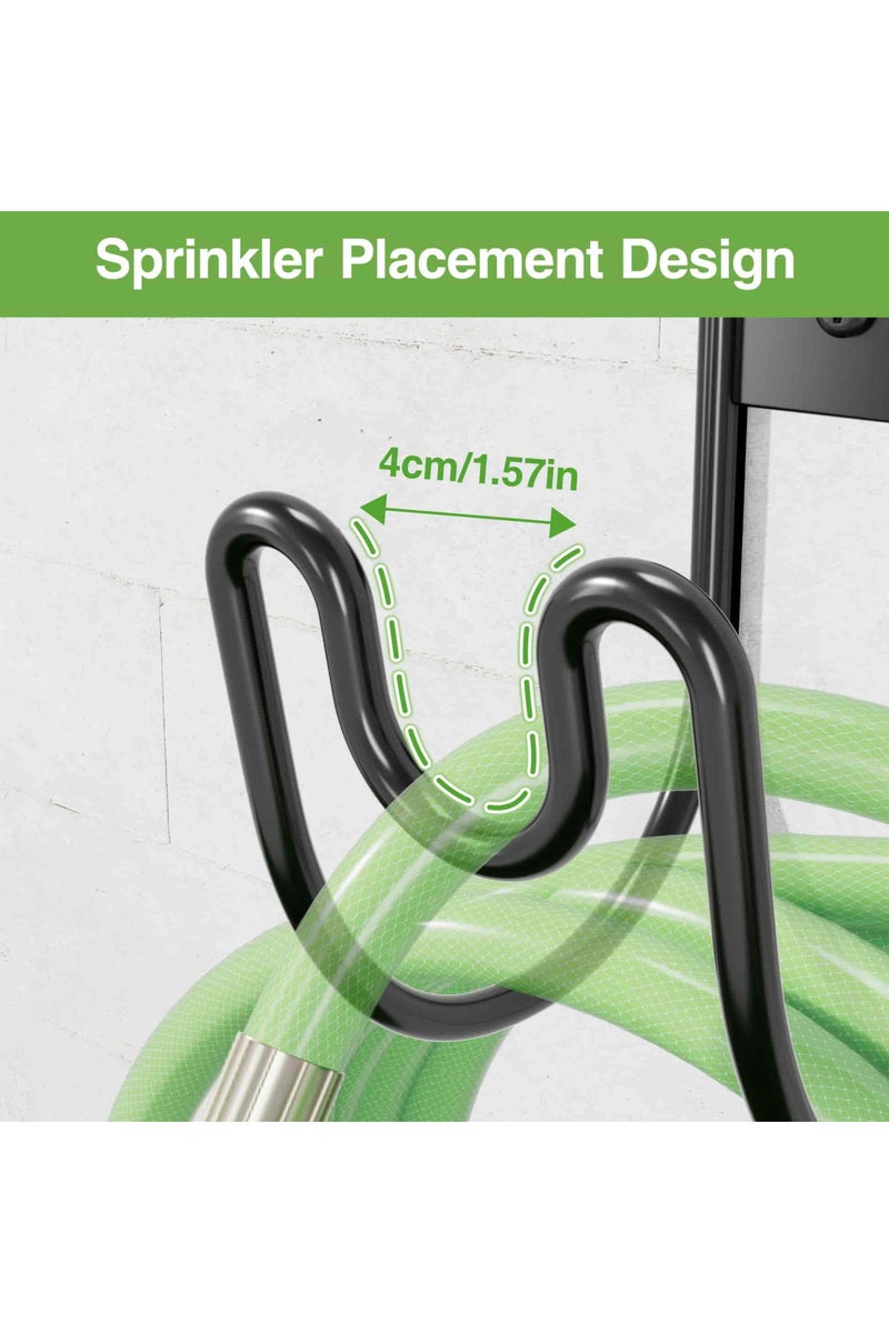 Aideli Metal Garden Hose Holder, Heavy Duty Wall Mounted Hose Hanger for Outdoor Yard, Durable Hose Hook for Water Hose, Extension Cord & Car Washing (1 Pack) - Image 5