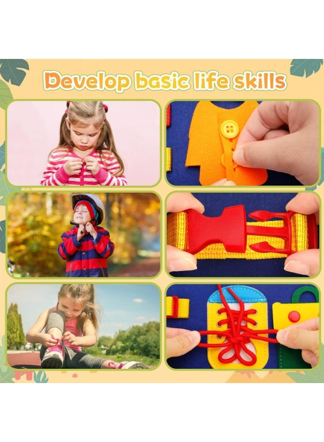 Meetion Gifts for 1 2 3 4 Year Old Toddler Busy Board Sensory Toys - Montessori Toys for 12-24-36 Month Baby Boy Girls Travel Games Activity for Kids Learning Educational Toy for Babies Autism Motor Skill Toy - Image 4