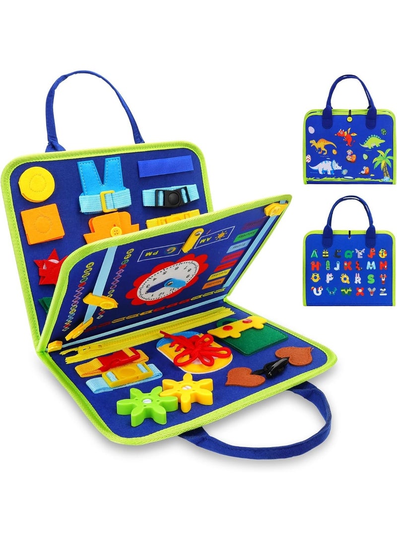 Meetion Gifts for 1 2 3 4 Year Old Toddler Busy Board Sensory Toys - Montessori Toys for 12-24-36 Month Baby Boy Girls Travel Games Activity for Kids Learning Educational Toy for Babies Autism Motor Skill Toy - Image 1