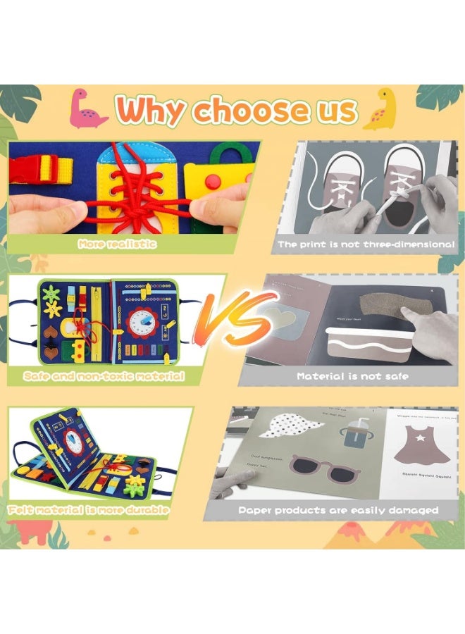 Meetion Gifts for 1 2 3 4 Year Old Toddler Busy Board Sensory Toys - Montessori Toys for 12-24-36 Month Baby Boy Girls Travel Games Activity for Kids Learning Educational Toy for Babies Autism Motor Skill Toy - Image 5