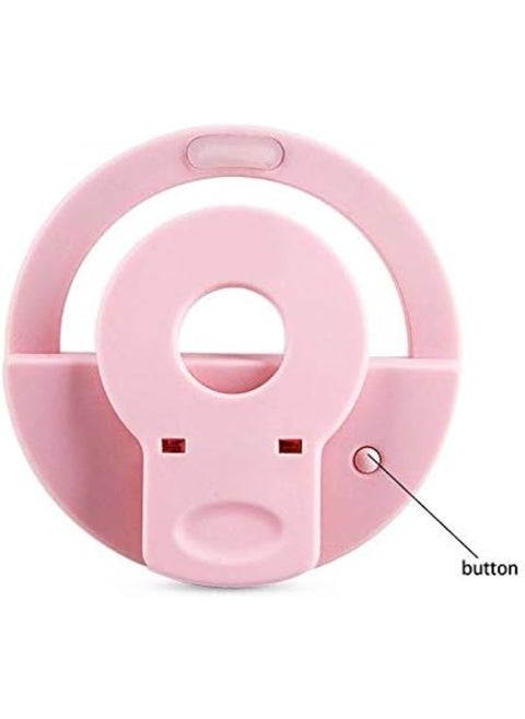 Rechargeable Portable Selfie Ring Light for Mobile – 3 Brightness Modes, Ideal for Perfect Lighting