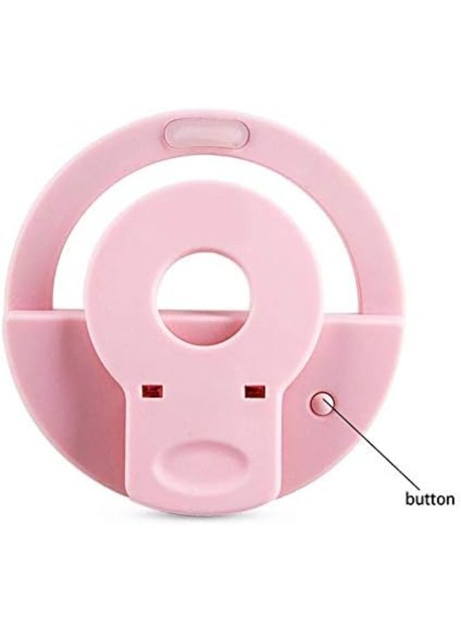 Generic Rechargeable Portable Selfie Ring Light for Mobile – 3 Brightness Modes, Ideal for Perfect Lighting  - Image 1