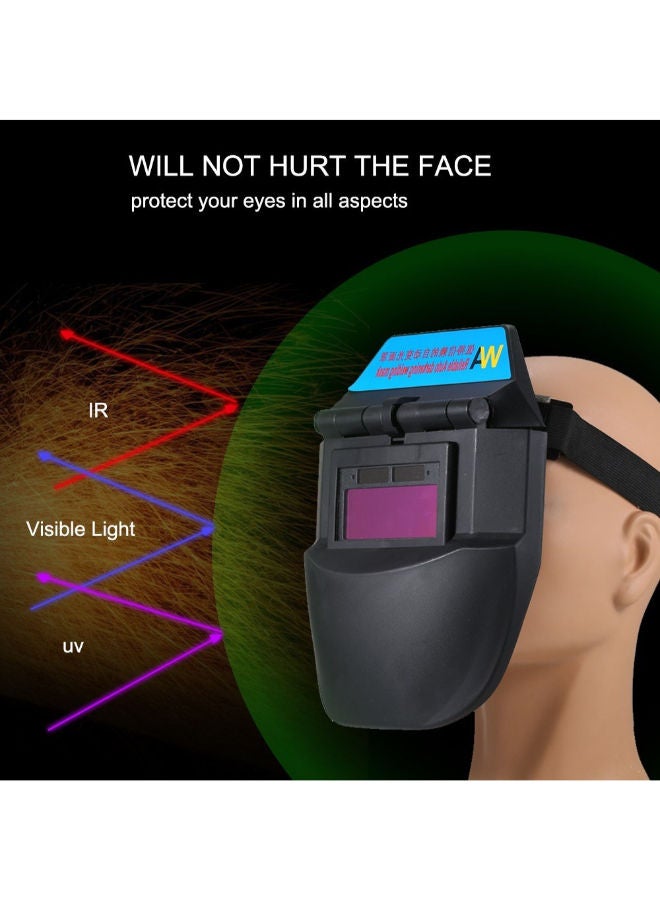 Adjustable Welding Helmet Auto Darkening Mask Black 20 x 26centimeter - Image 4