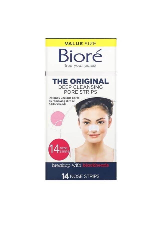 بيوريه Deep Cleansing Pore Strips The Original  14 Nose Strips - Image 1