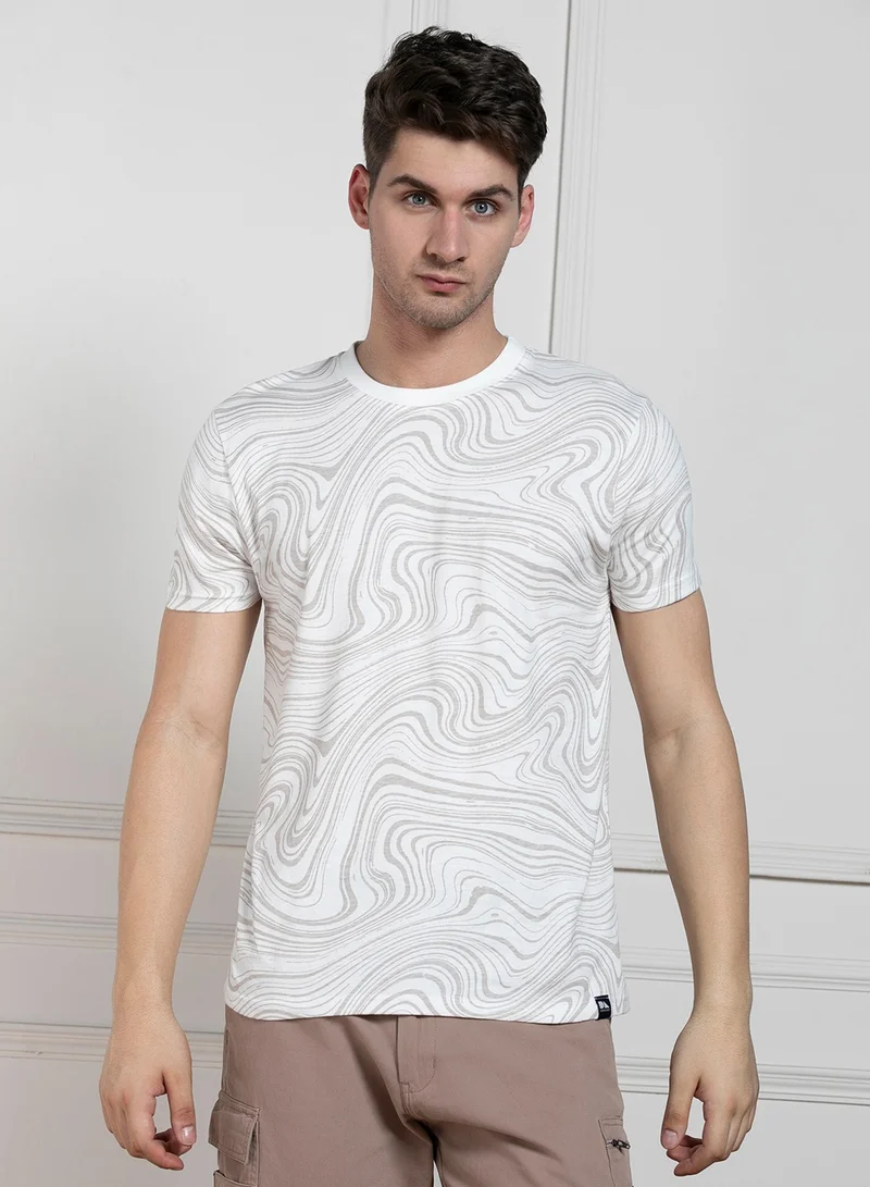 Dennis Lingo Offwhite T-Shirt for Men - Regular Fit, Versatile