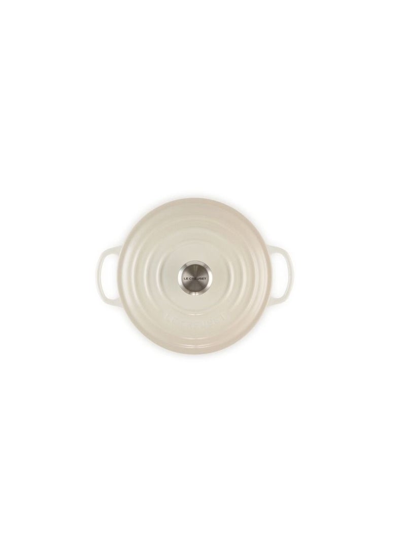 Le Creuset Signature Meringue Cast Iron 24cm Round Casserole