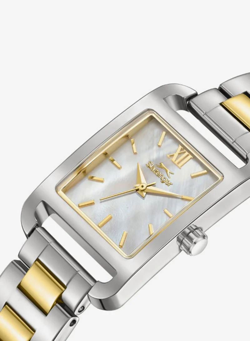 Slazenger White MOP Women's Metal Analog Watch SL.9.2521.3.05 - 22x33,4 mm for Women | Best Price UAE