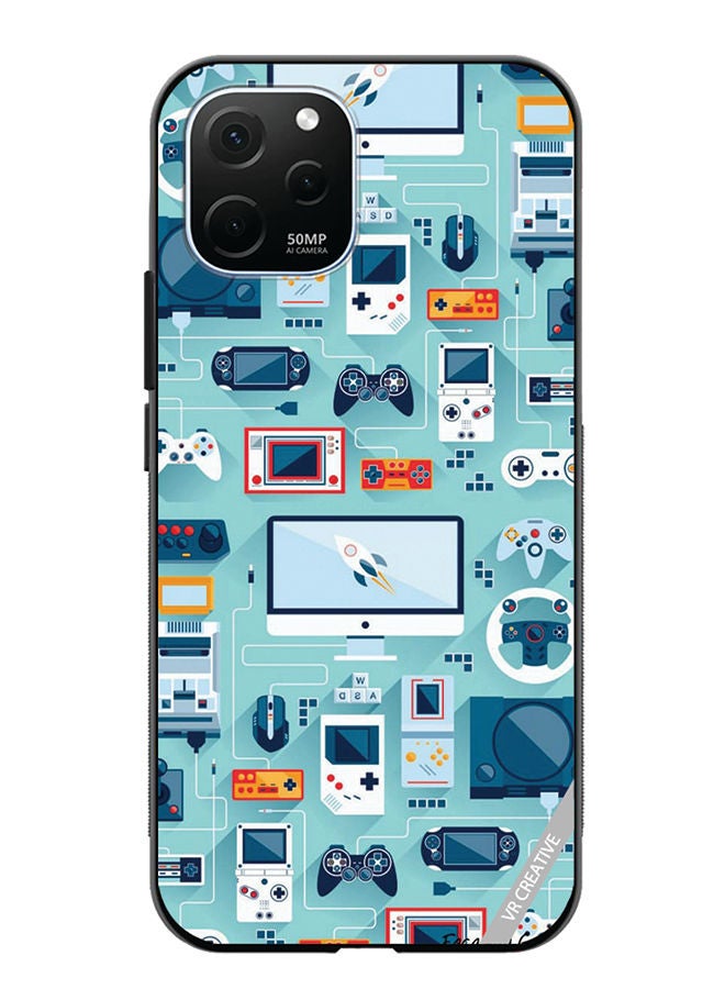 VR CREATIVE Protective Case Cover For Huawei Enjoy 50z Technolgu Items Design Multicolour - Image 1