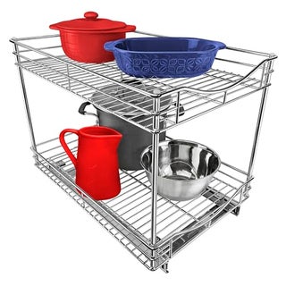 LYNK PROFESSIONAL Pull Out Cabinet Organizer  14 x 18  Slide Out Drawer for Kitchen Cabinets  Sliding Pantry Shelves  Roll Out Shelf for Pots Pans Lifetime Ltd Warranty  2 Tier - pzsku/ZFB3A402CB3EF836F1F15Z/45/1749490981/86c83672-befb-40a9-a2e1-c303d2d88596