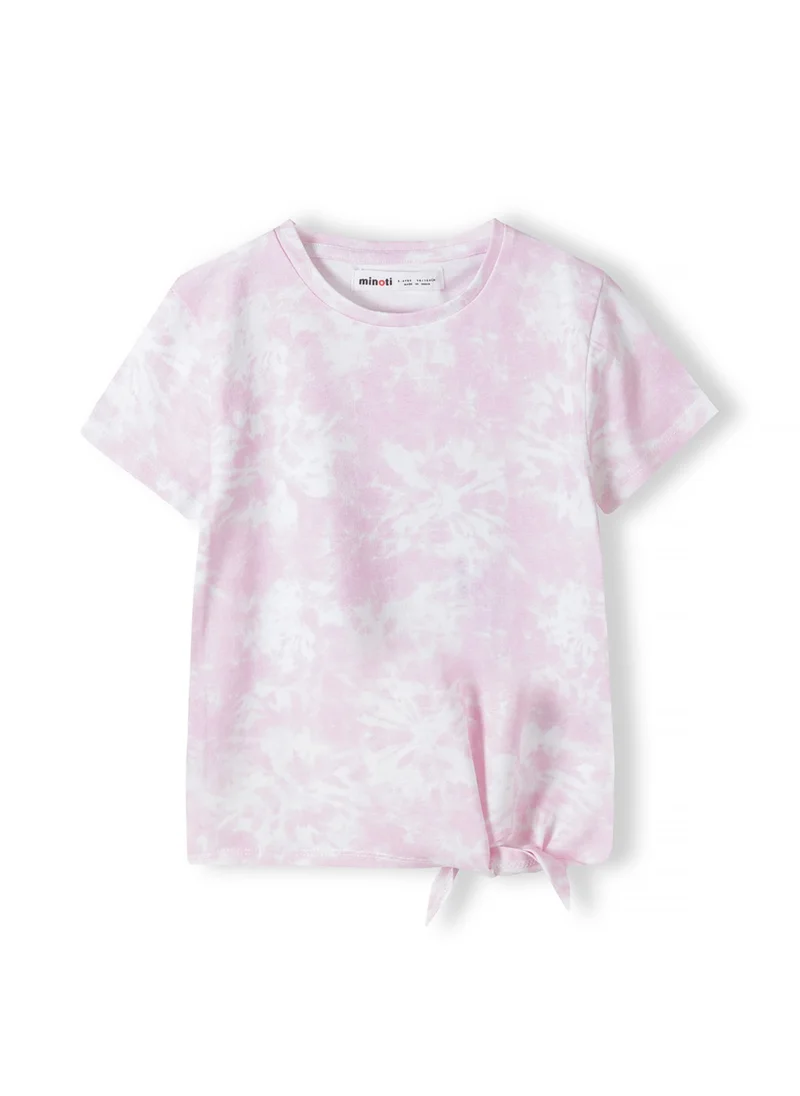 MINOTI Kids Girls Tie Front T-Shirt
